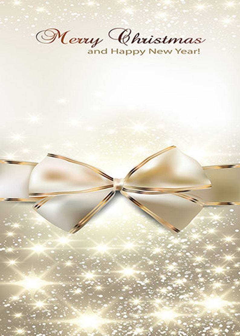 Golden Bow Christmas Door Cover - Christmas Door Covers - Outdoor Christmas Decorations - Front Door Decor - Holiday Door Covers