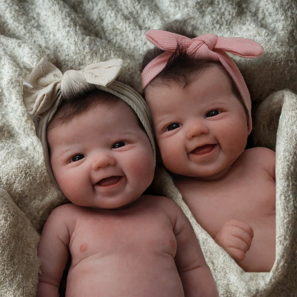 12"&16" 100% Soft Flexible Silicone Reborn Baby Doll Girl Lamatu with Flexible Limbs & Soft Touch Body