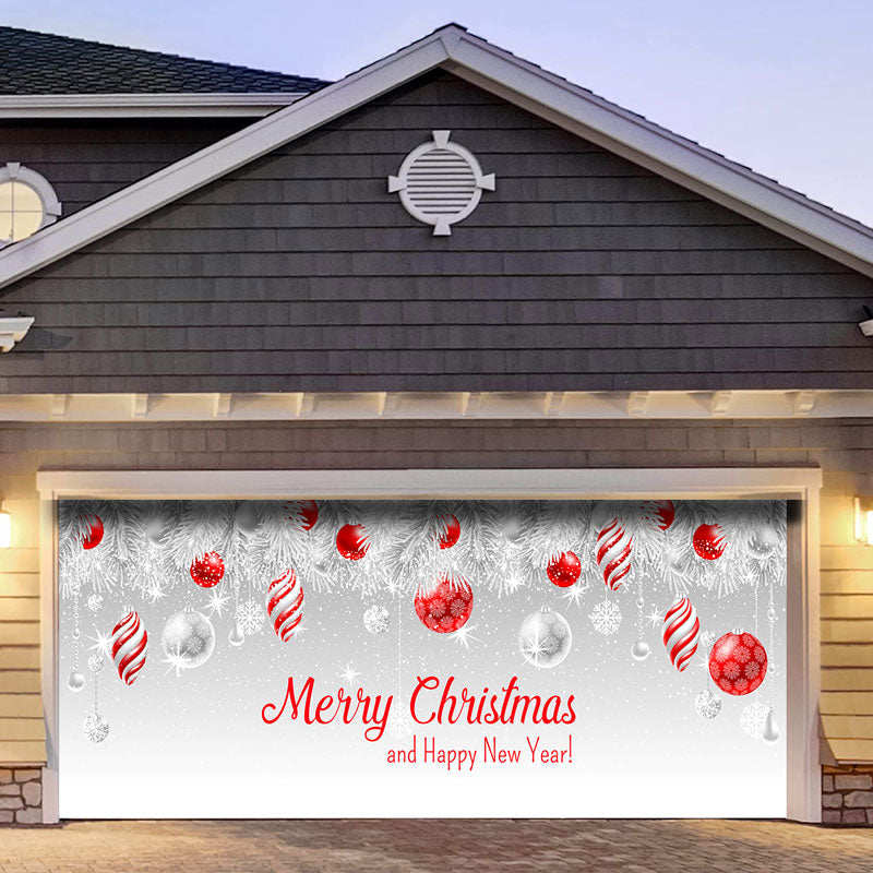 Merry Christmas Sign Christmas Garage Door Set