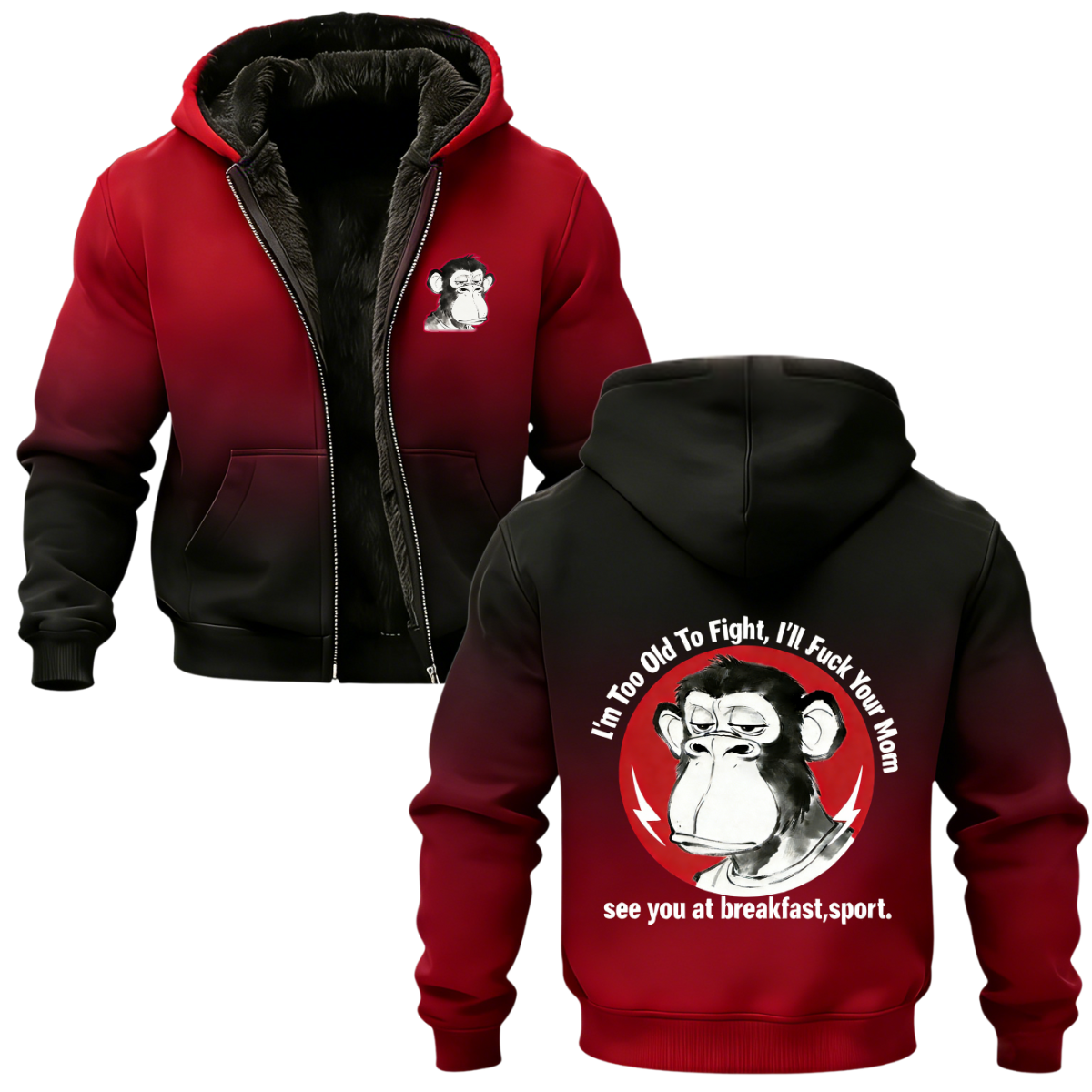 I'm Too Old To Fight I'll Just Fuck Your Mom See You Retro T-Shirt/Hoodie