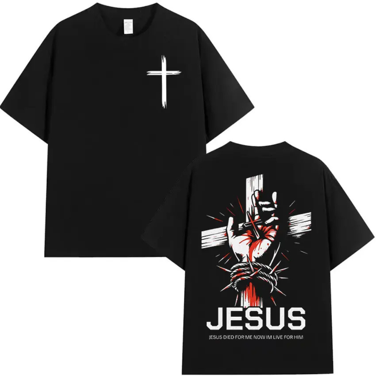 Jesus Im With Him Vintage Washed T-shirt