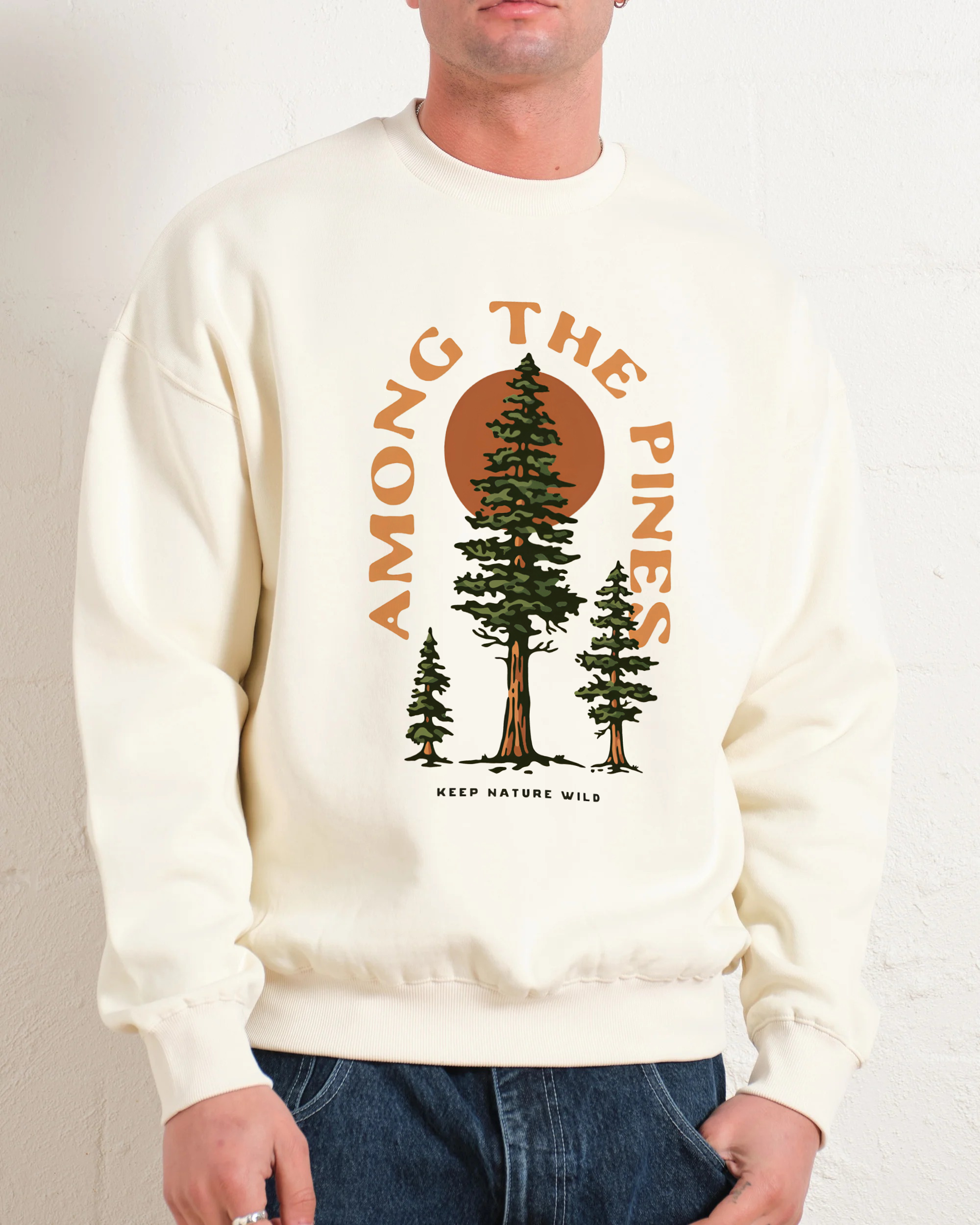 Sweatshirt | Forest Among The Pines Casual Crewneck Sweats | TIDESENCE