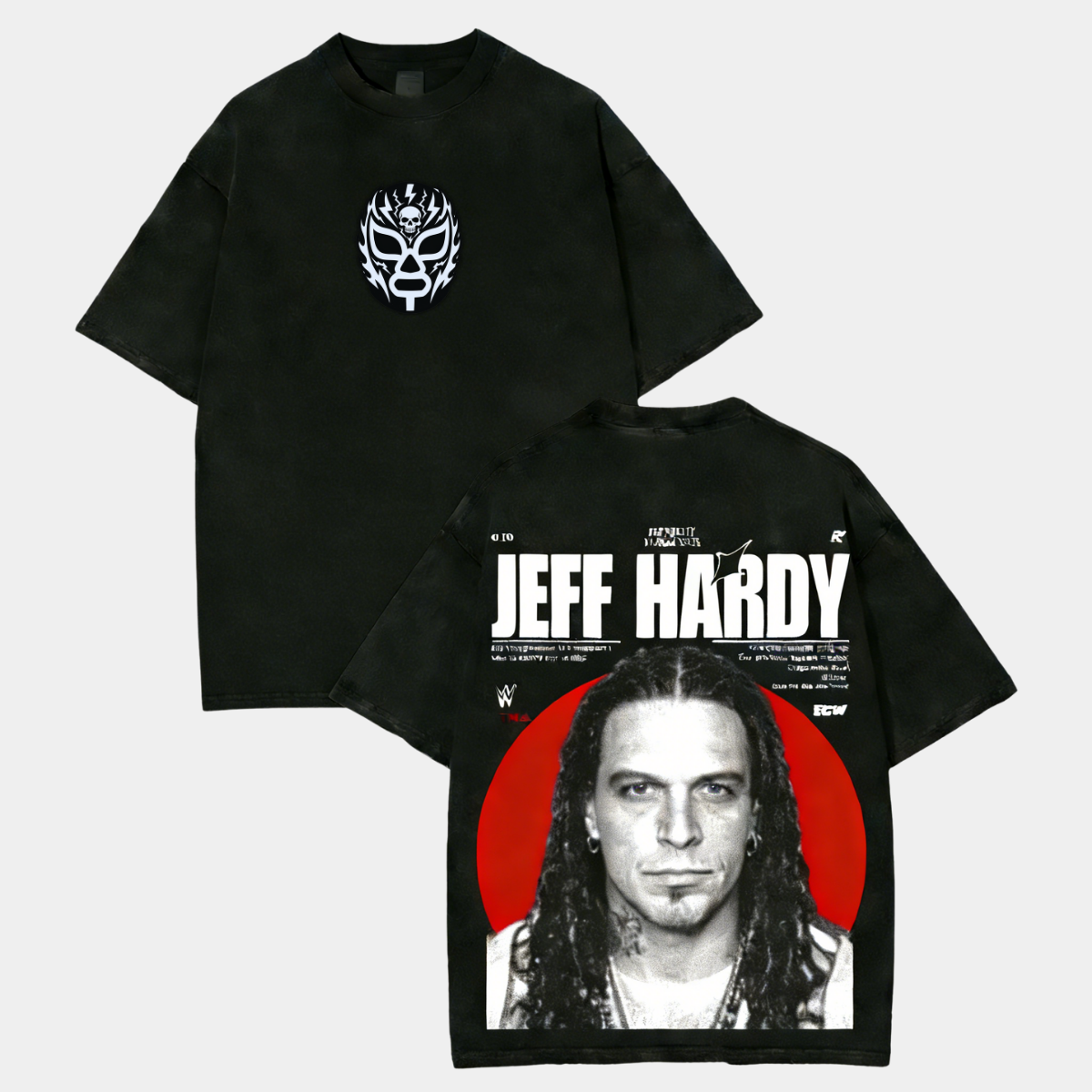 Jeff Hardy Enigma Vintage Wrestling Unisex Washed T-Shirt