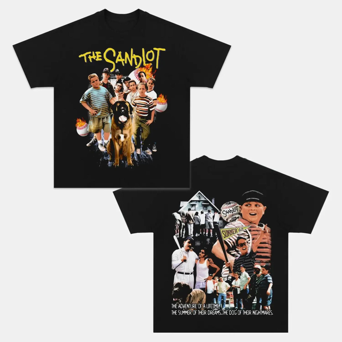 Unisex-Adult Ultra Cotton Washed T-Shirt Graphic  THE SANDLOT TEE 