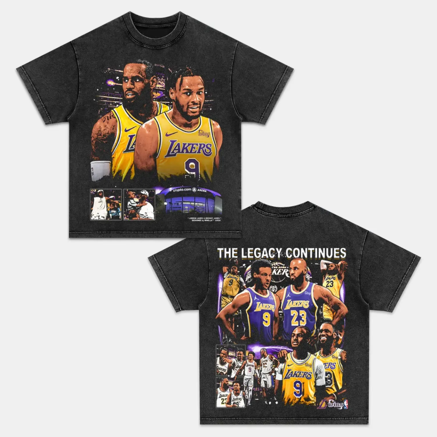 Unisex-Adult Ultra Cotton Washed T-Shirt Graphic  THE LEGACY CONTINUES TEE 