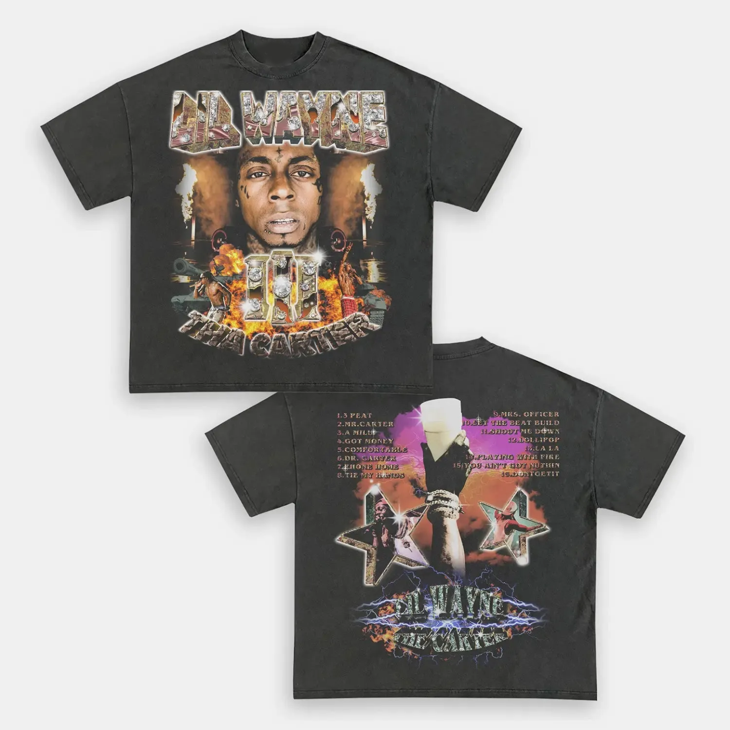 Unisex-Adult Ultra Cotton Washed T-Shirt Graphic THA CARTER 3 TEE