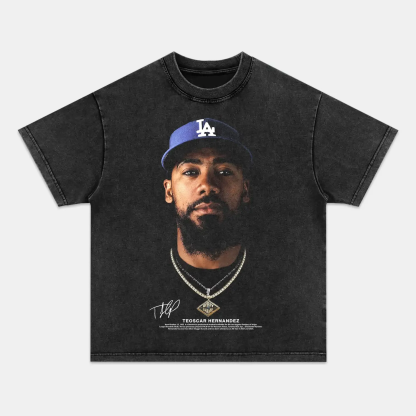 Unisex-Adult Ultra Cotton Washed T-Shirt Graphic  TEOSCAR HERNANDEZ TEE 