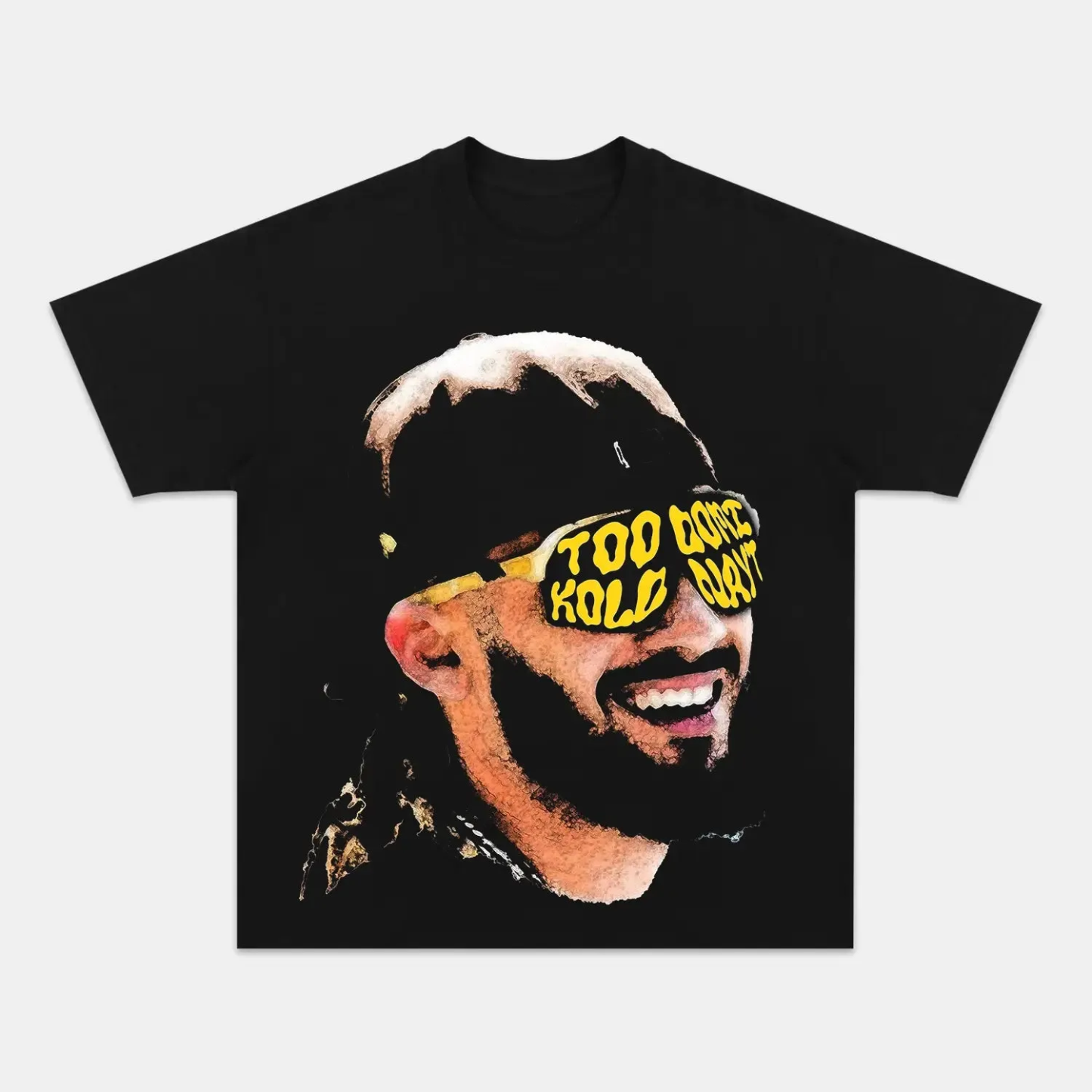 Unisex-Adult Ultra Cotton Washed T-Shirt Graphic  TATIS BIG FACE TEE 