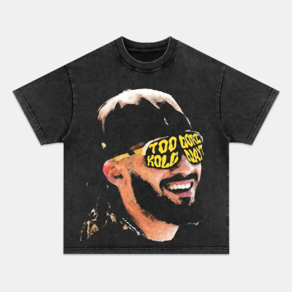 Unisex-Adult Ultra Cotton Washed T-Shirt Graphic  TATIS BIG FACE TEE 