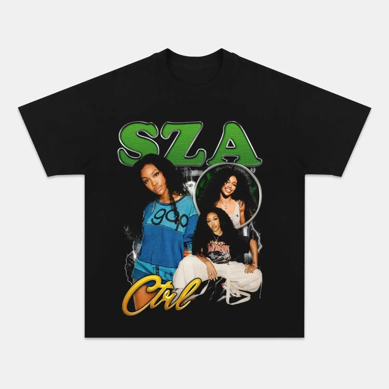 Unisex-Adult Ultra Cotton Washed T-Shirt Graphic  SZA VINTAGE TEE 