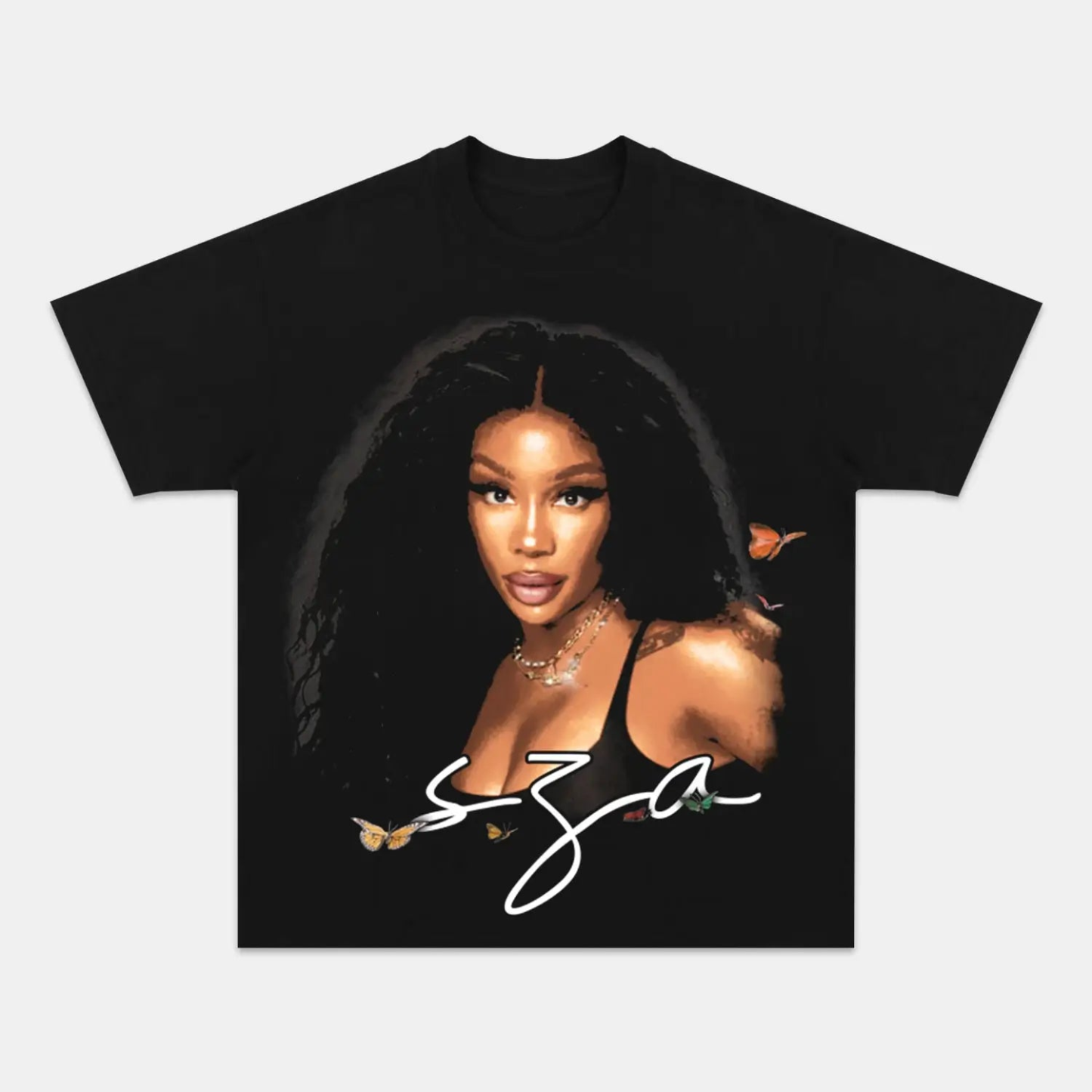 Unisex-Adult Ultra Cotton Washed T-Shirt Graphic SZA TEE