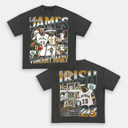Unisex-Adult Ultra Cotton Washed T-Shirt Graphic  SVSM LEBRON JAMES TEE 