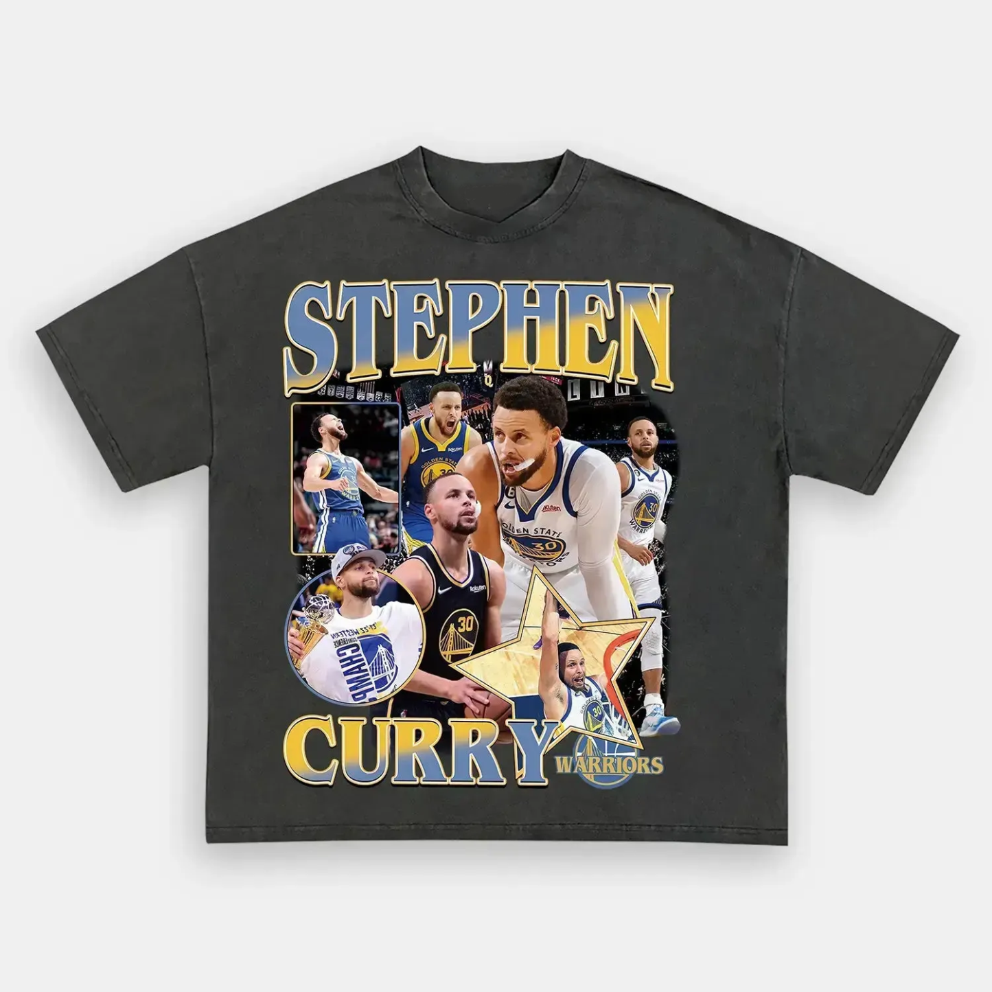 Unisex-Adult Ultra Cotton Washed T-Shirt Graphic  Stephen Curry Tee 