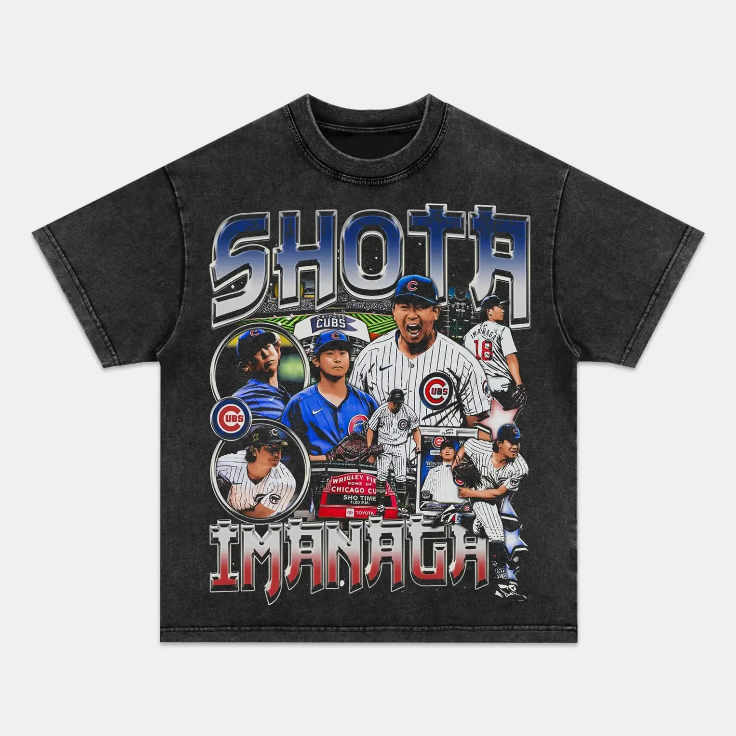 Unisex-Adult Ultra Cotton Washed T-Shirt Graphic SHOTA IMANAGA TEE