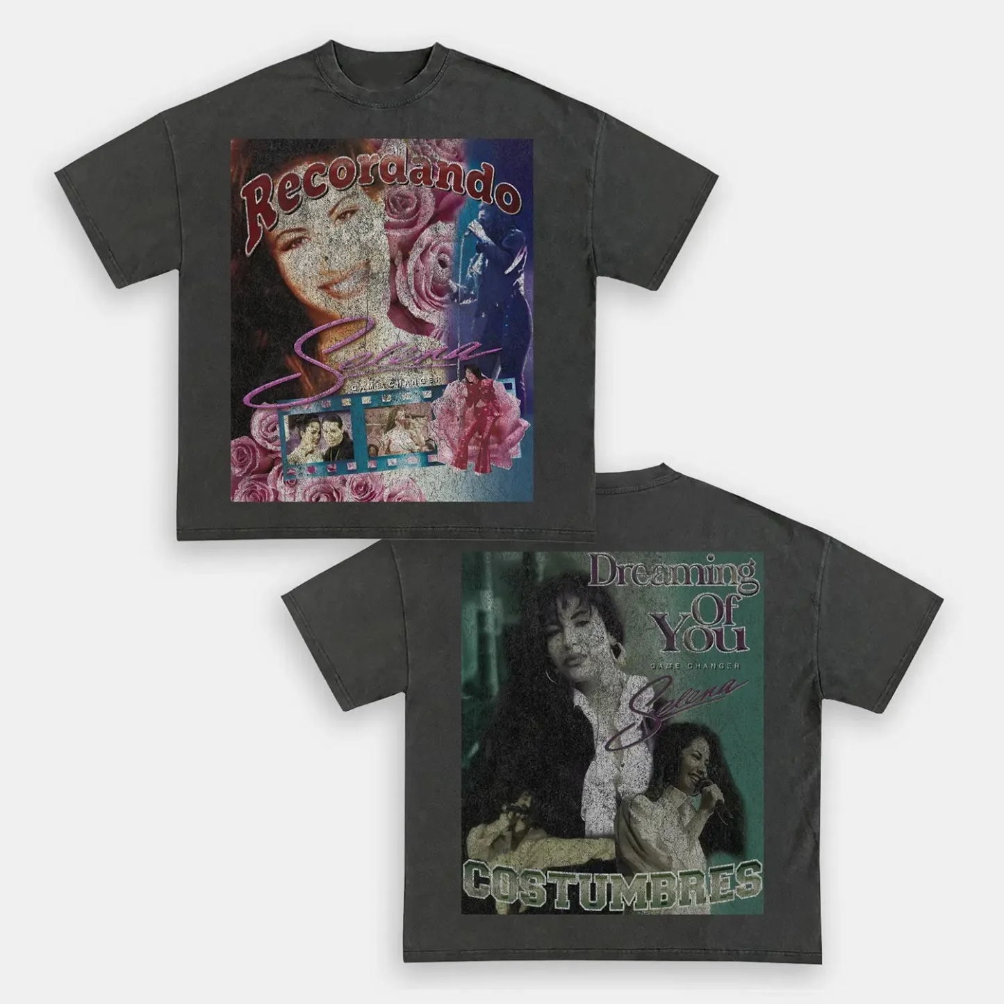 Unisex-Adult Ultra Cotton Washed T-Shirt Graphic SELENA TEE