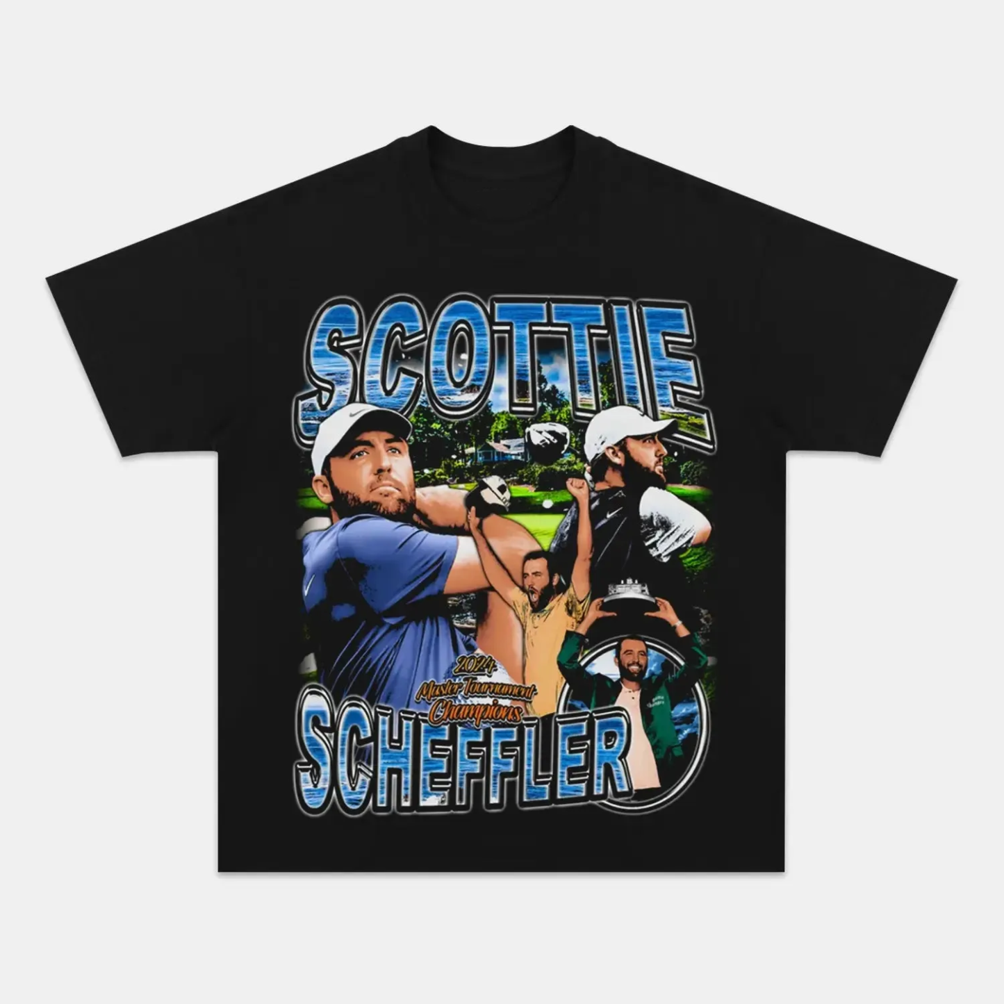Unisex-Adult Ultra Cotton Washed T-Shirt Graphic  SCOTTIE SCHEFFLER TEE 
