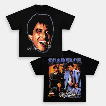 Unisex-Adult Ultra Cotton Washed T-Shirt Graphic  SCARFACE 2 TEE 