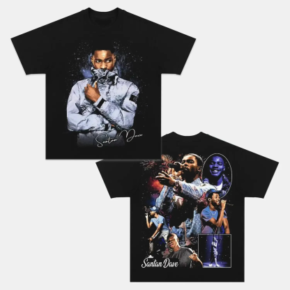 Unisex-Adult Ultra Cotton Washed T-Shirt Graphic  SANTAN DAVE TEE 