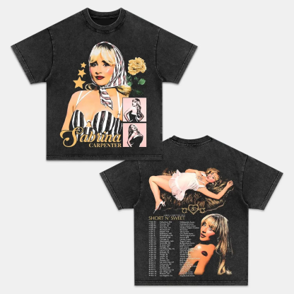 Unisex-Adult Ultra Cotton Washed T-Shirt Graphic  SABRINA TEE 
