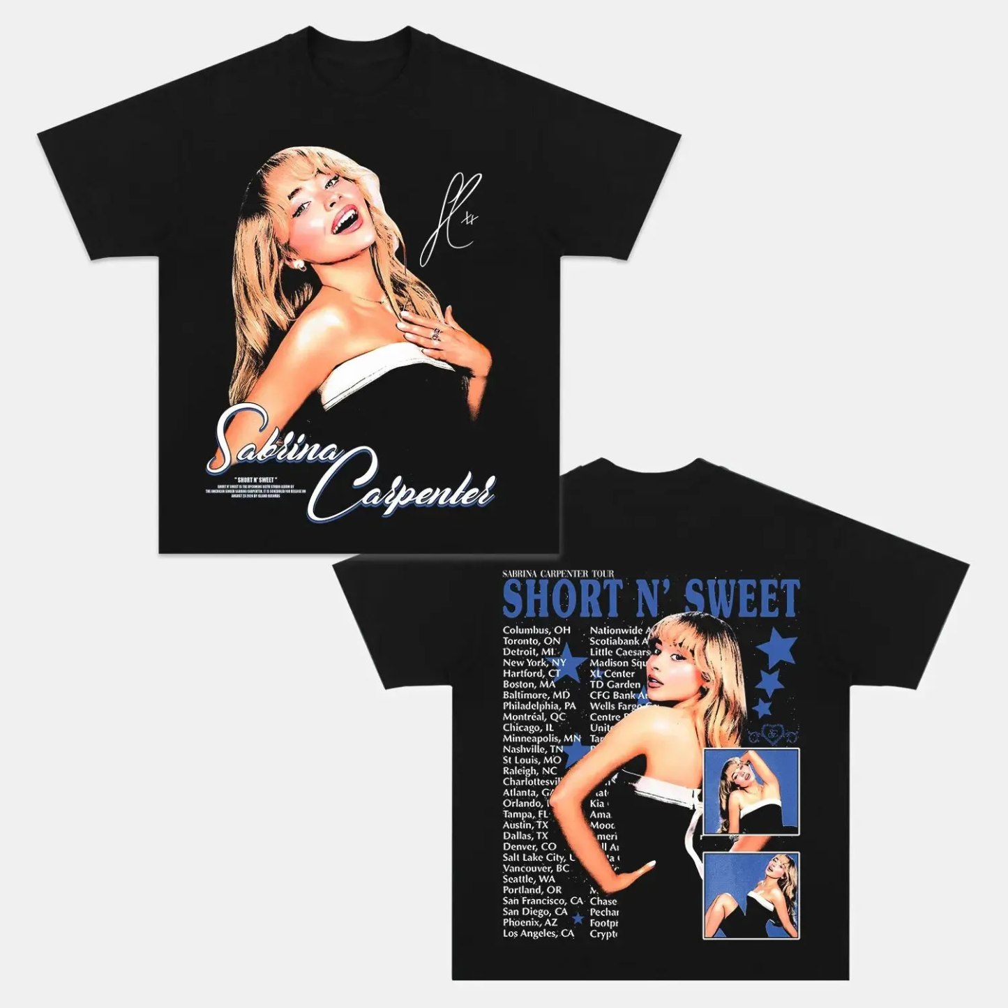 Unisex-Adult Ultra Cotton Washed T-Shirt Graphic  Sabrina Carpenter TEE 