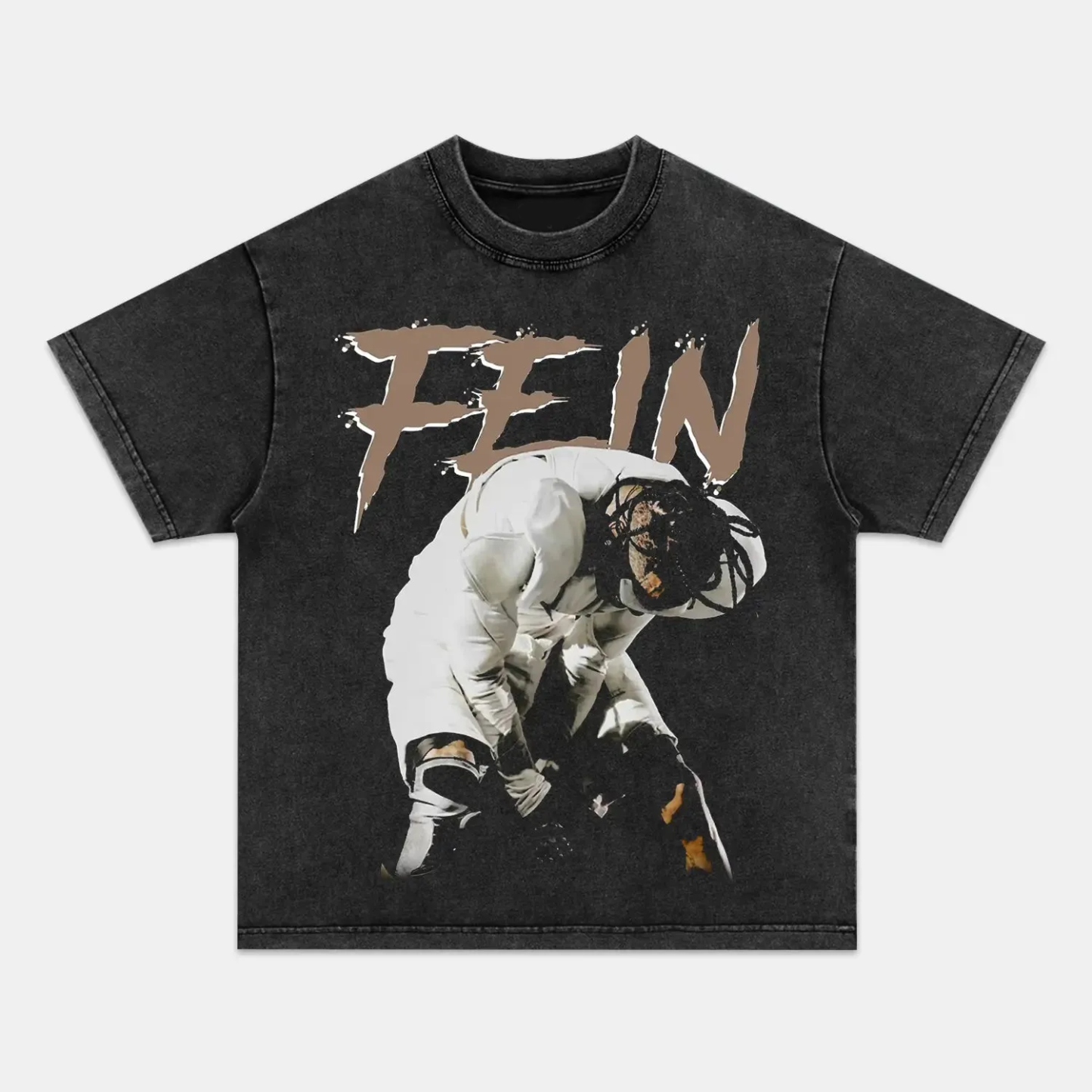 Unisex-Adult Ultra Cotton Washed T-Shirt Graphic TRAVIS SCOTT V2 TEE