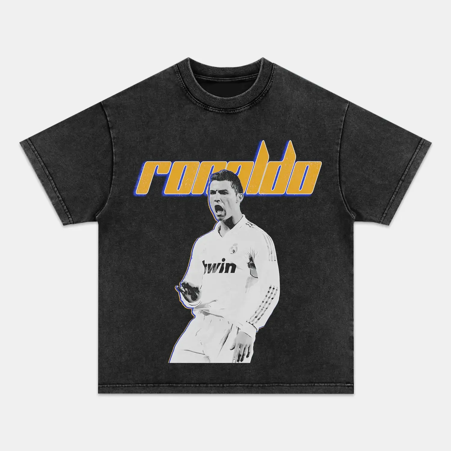 Unisex-Adult Ultra Cotton Washed T-Shirt Graphic  RONALDO CALMA CLASSIC TEE 