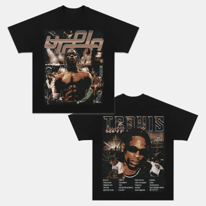 Unisex-Adult Ultra Cotton Washed T-Shirt Graphic  TRAVIS SCOTT UTOPIA TEE 