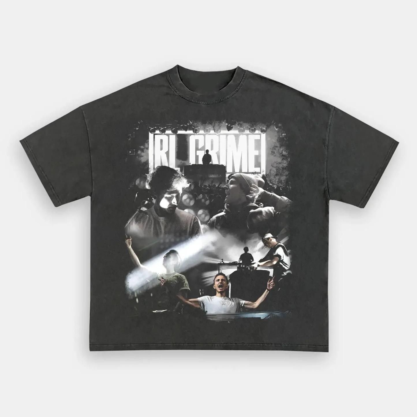 Unisex-Adult Ultra Cotton Washed T-Shirt Graphic RL GRIME TEE