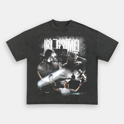 Unisex-Adult Ultra Cotton Washed T-Shirt Graphic  RL GRIME TEE 