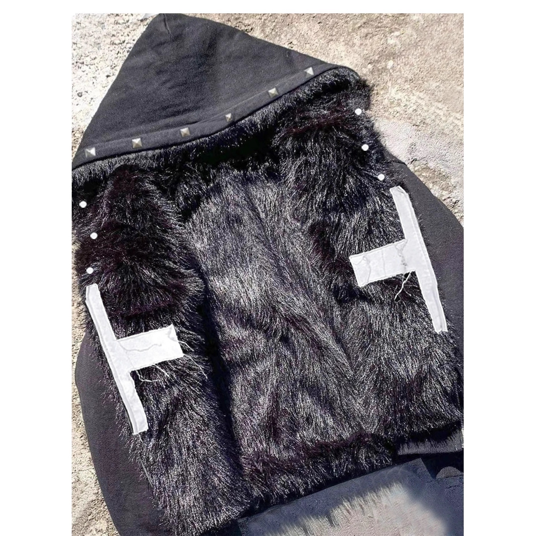 Unisex Jesus Cross Sheepskin Jacket