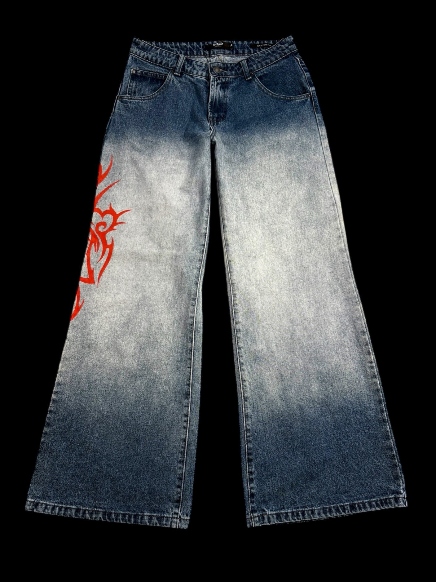 Streetwear dark-style  jean 