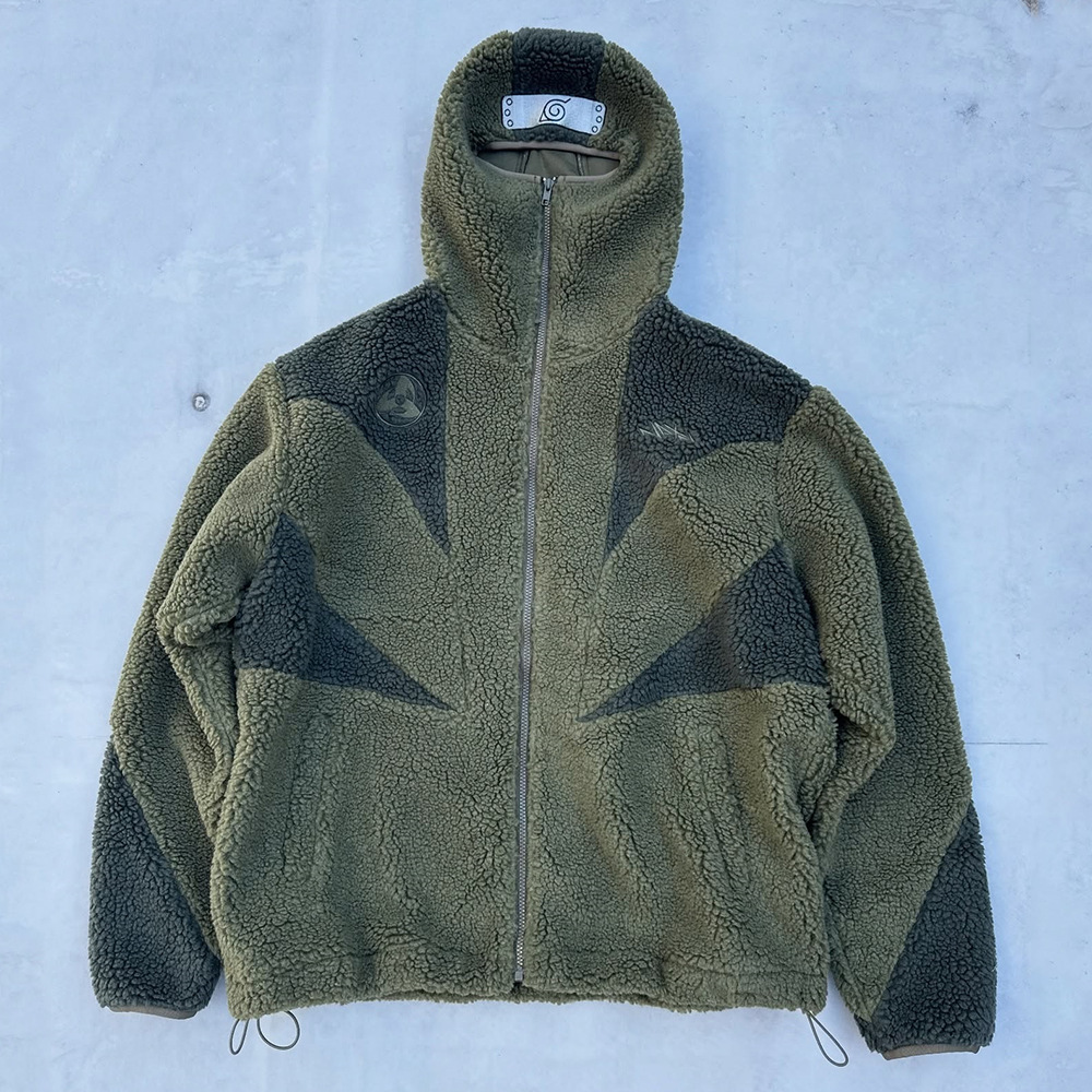 Naruto Hatake Kakashi Kamui Zipper Fleece Jacket