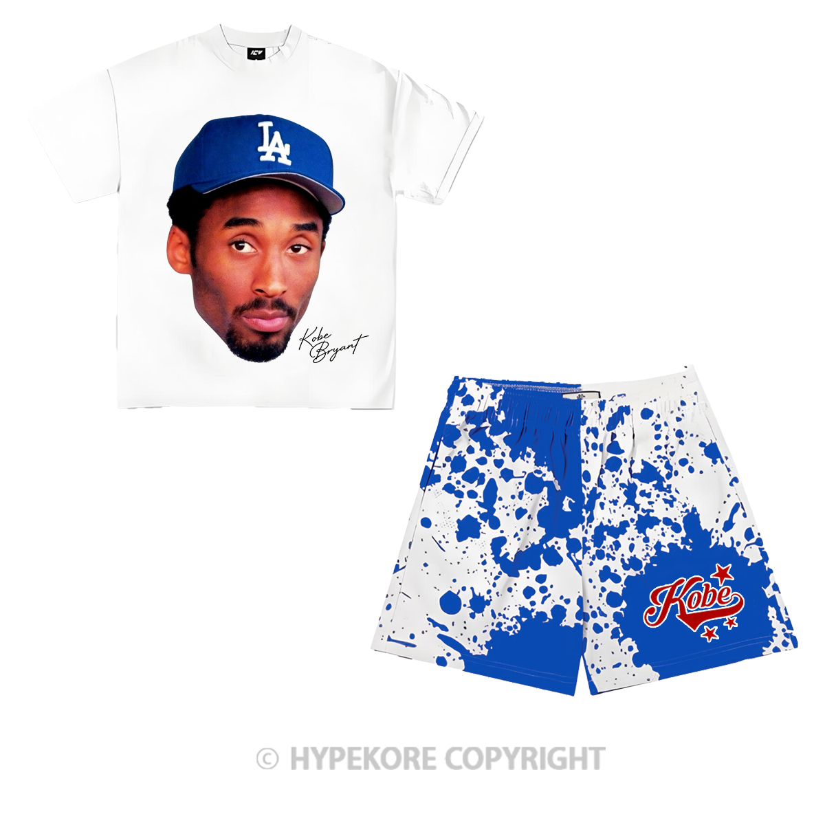 Kobe Bryant short-sleeved printed casual suit