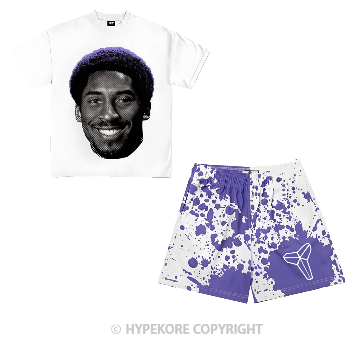 Kobe Bryant short-sleeved printed casual suit