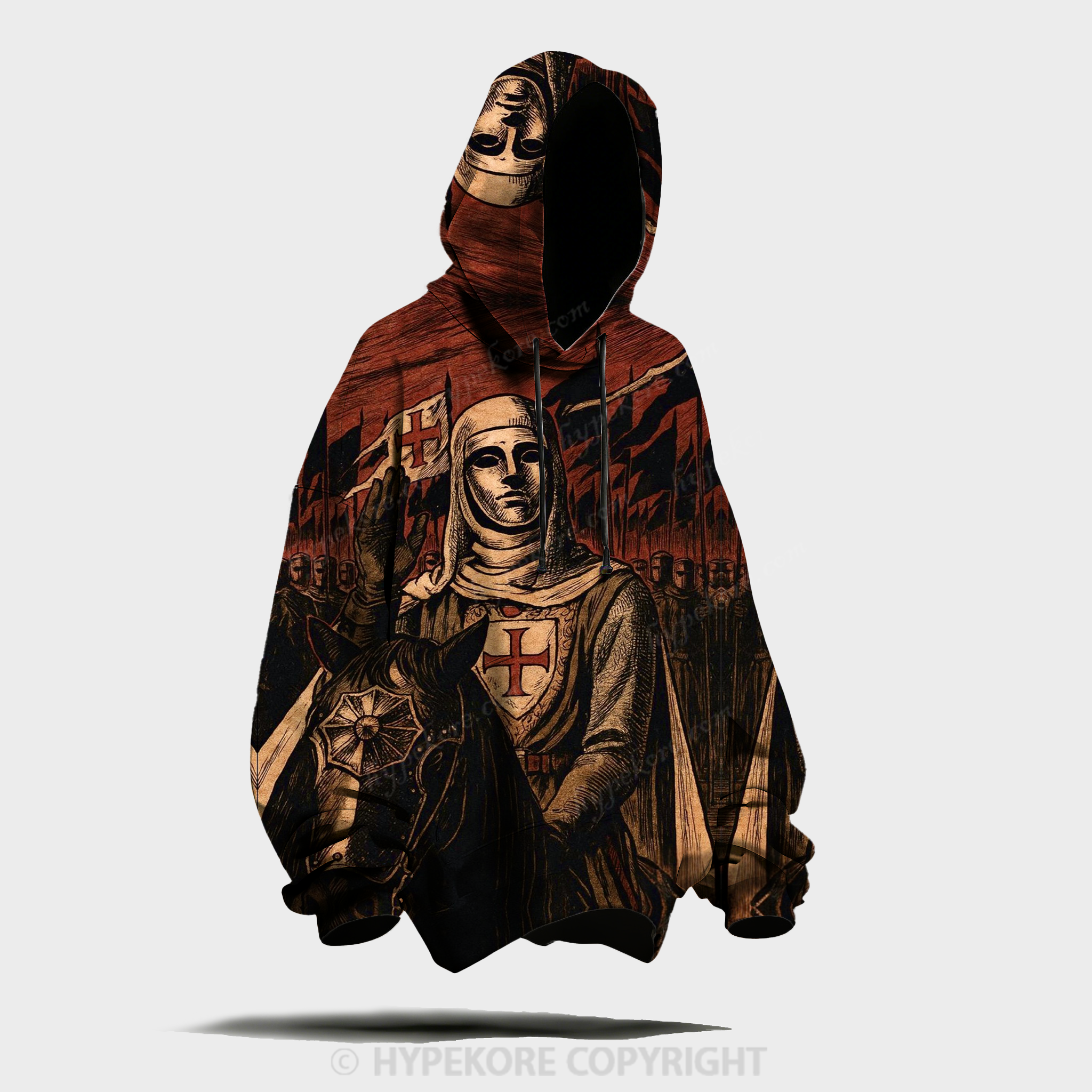 Knights Templar  All-over print hoodie