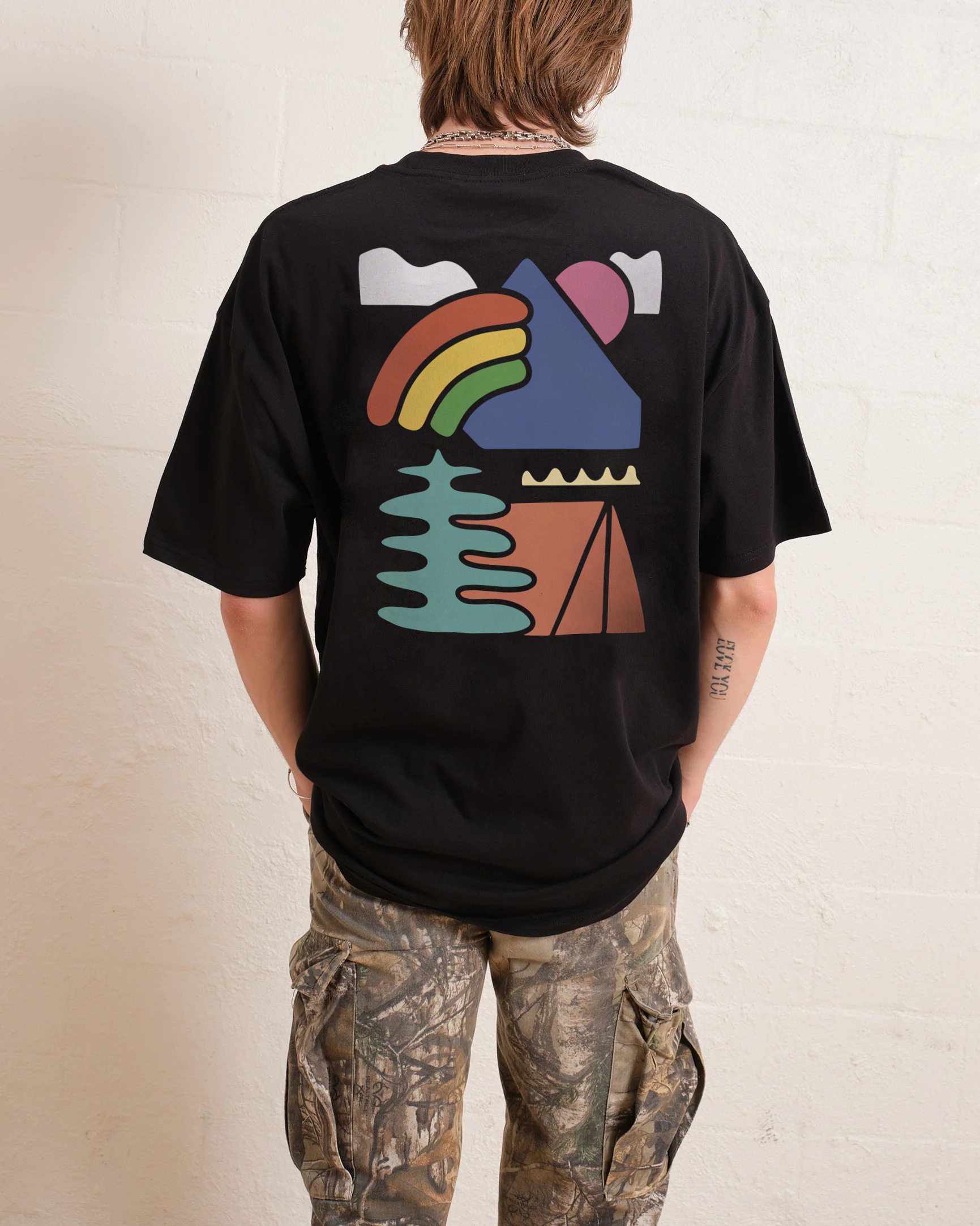 Cotton T-Shirt | Camping Casual Short Sleeve TEE | TIDESENCE