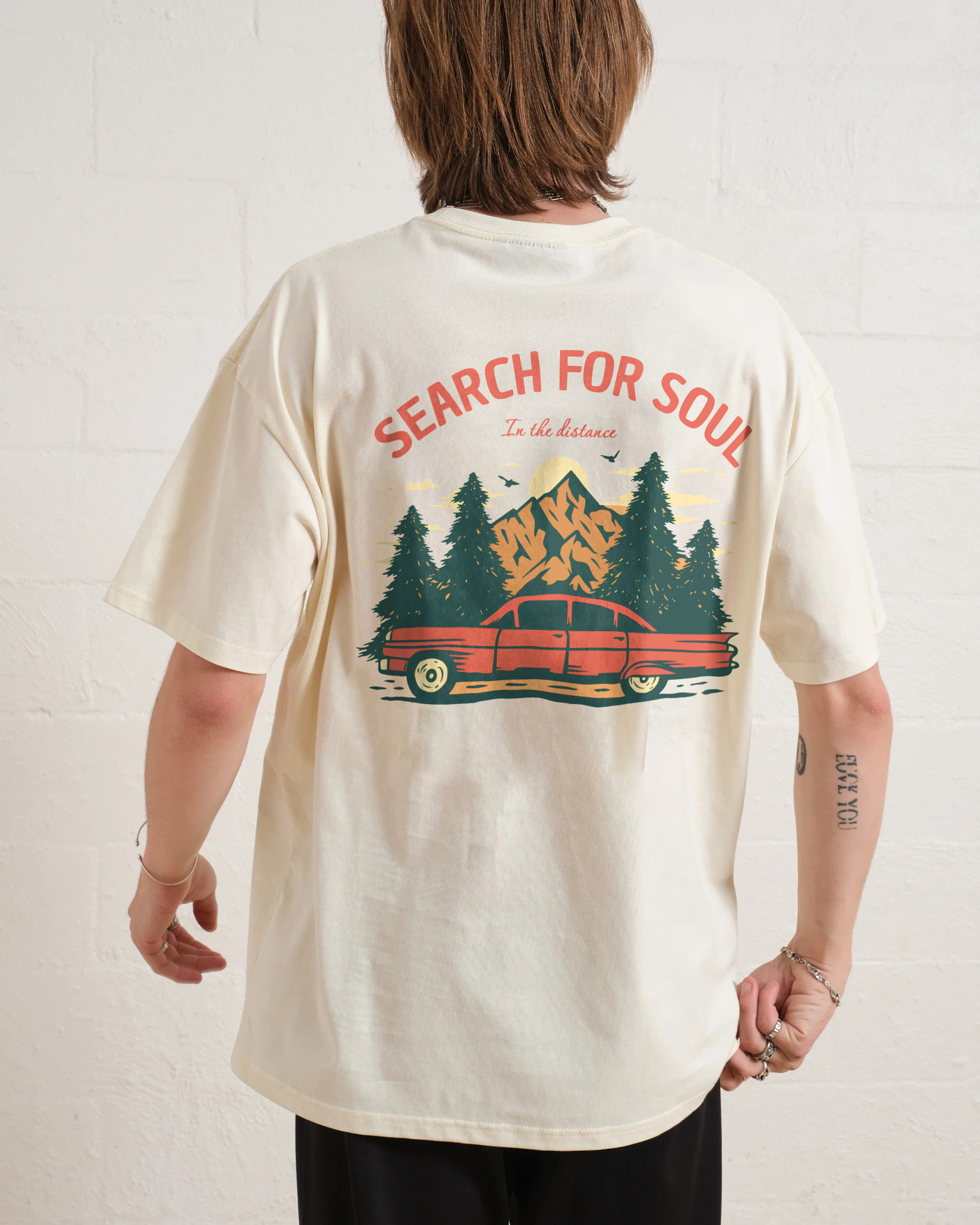 Cotton T-Shirt | Forest Search For Soul Casual Short Sleeve TEE | TIDESENCE