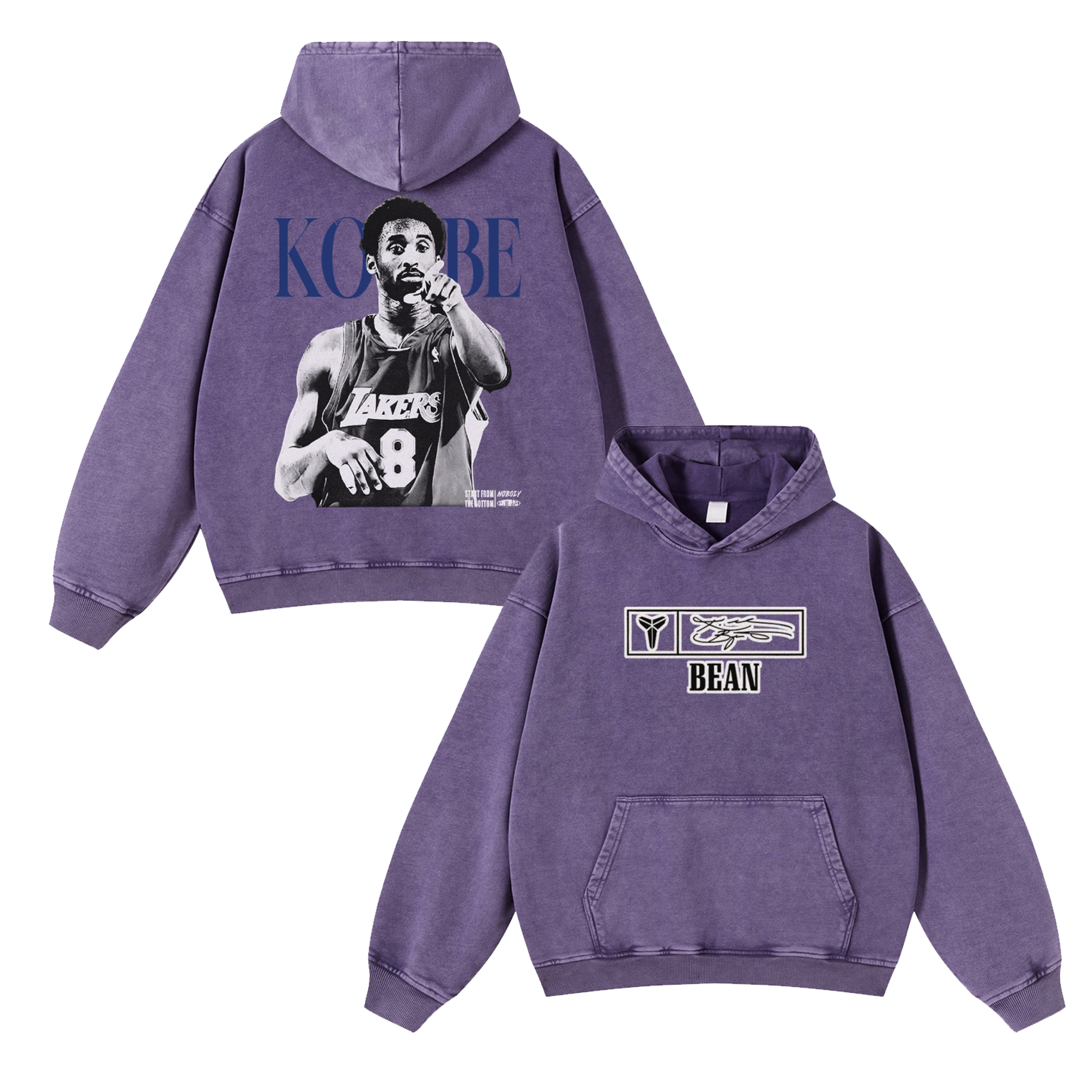 KOBE Casual Washed Hoodie