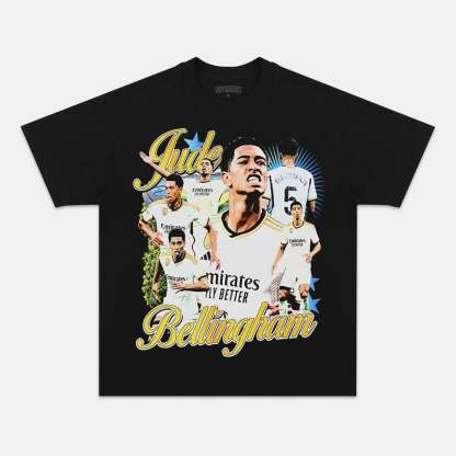 Unisex-Adult Ultra Cotton Washed T-Shirt Graphic JUDE BELLINGHAM V2 TEE 