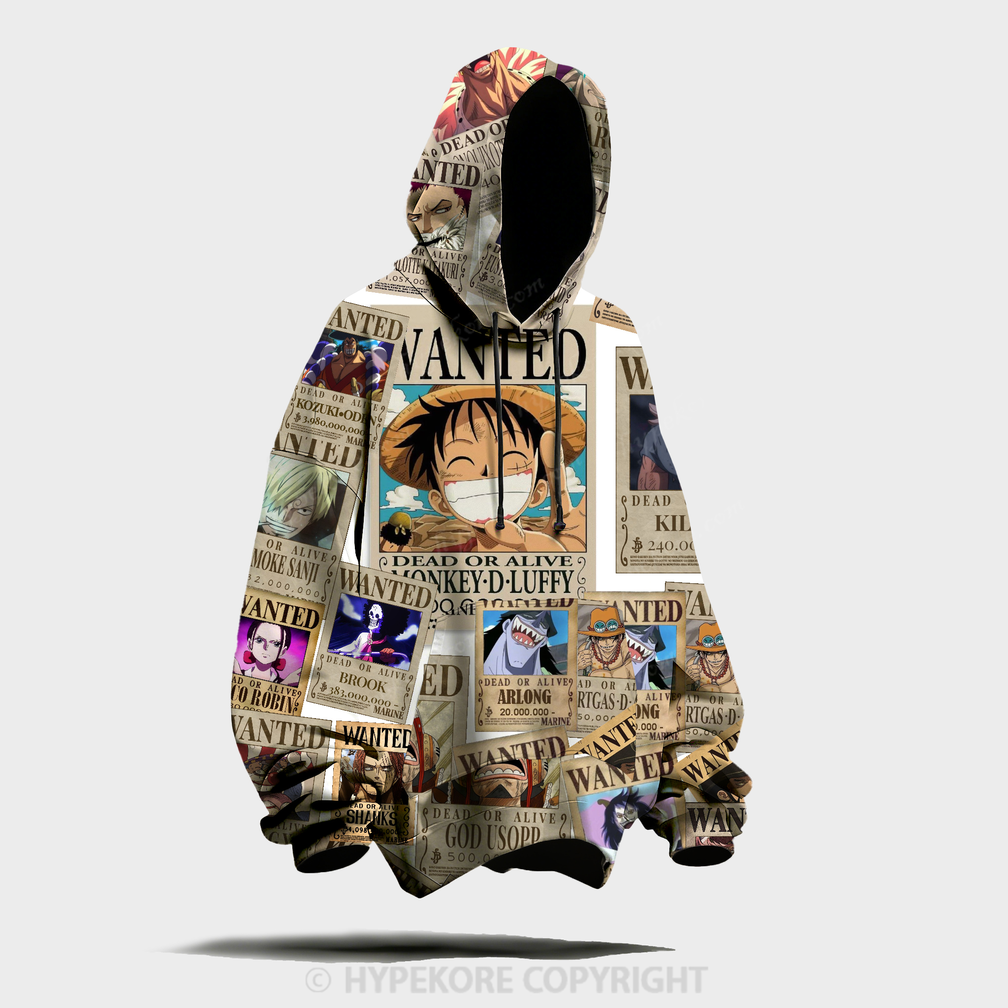 One Piece All-over print hoodie