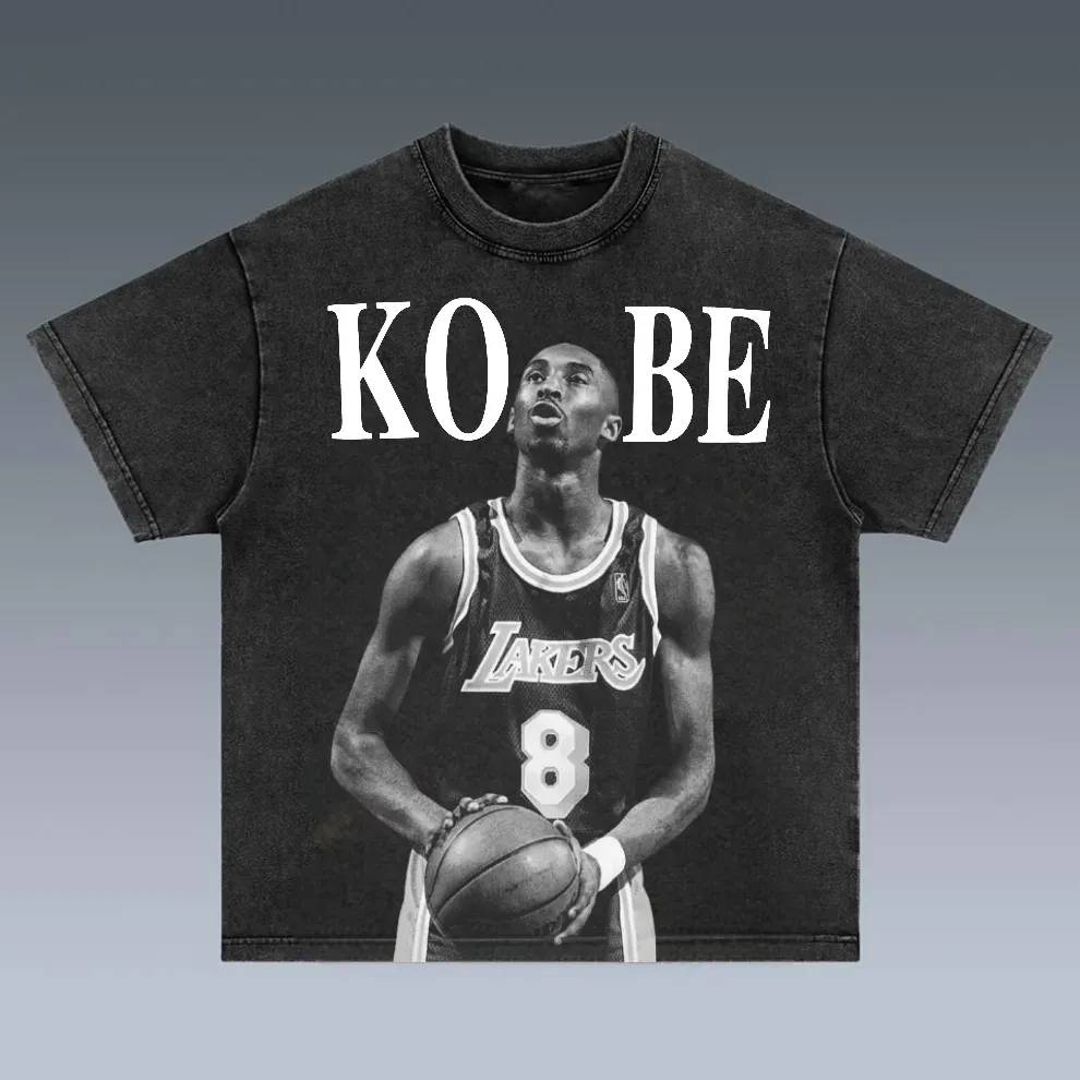VINTAGE TEE KOBE Unisex Fit Casual Daily Streetwear Sports | TIDESENCE