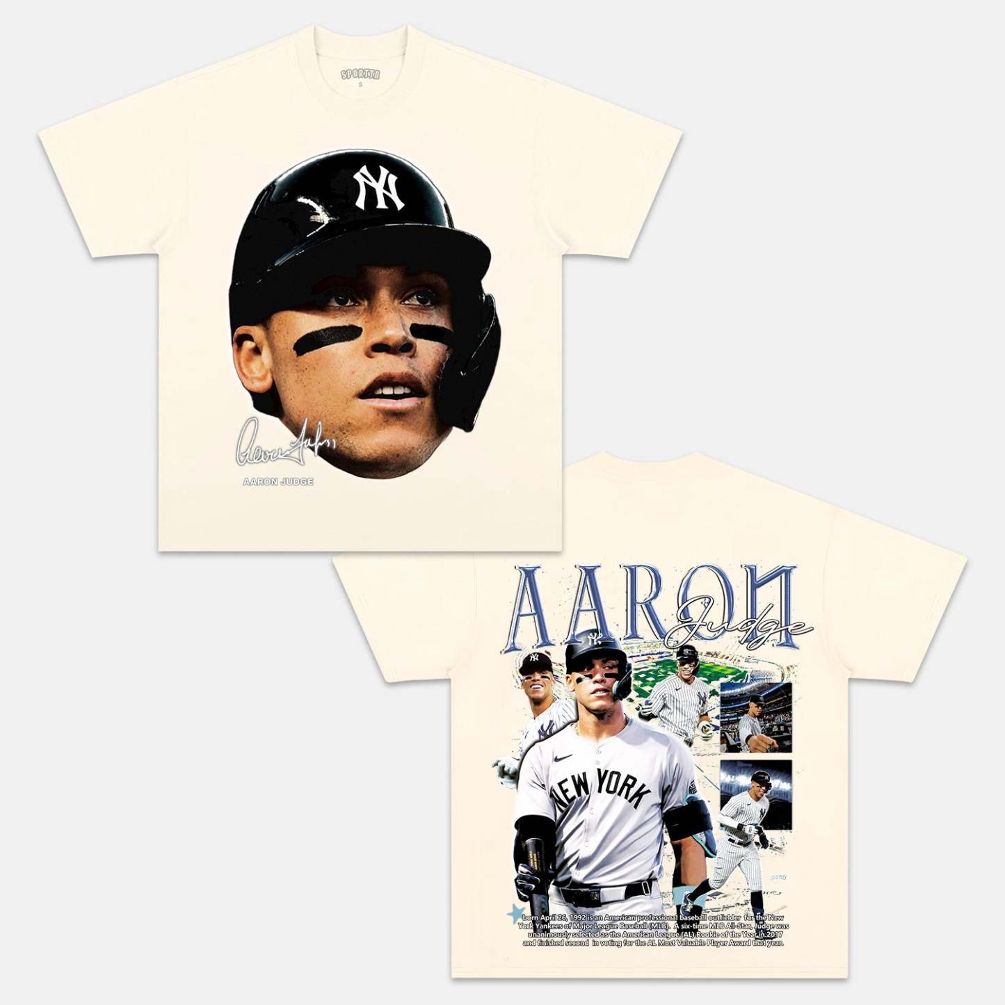 Unisex-Adult Ultra Cotton Washed T-Shirt Graphic NEW AARON JUDGE V3 TEE
