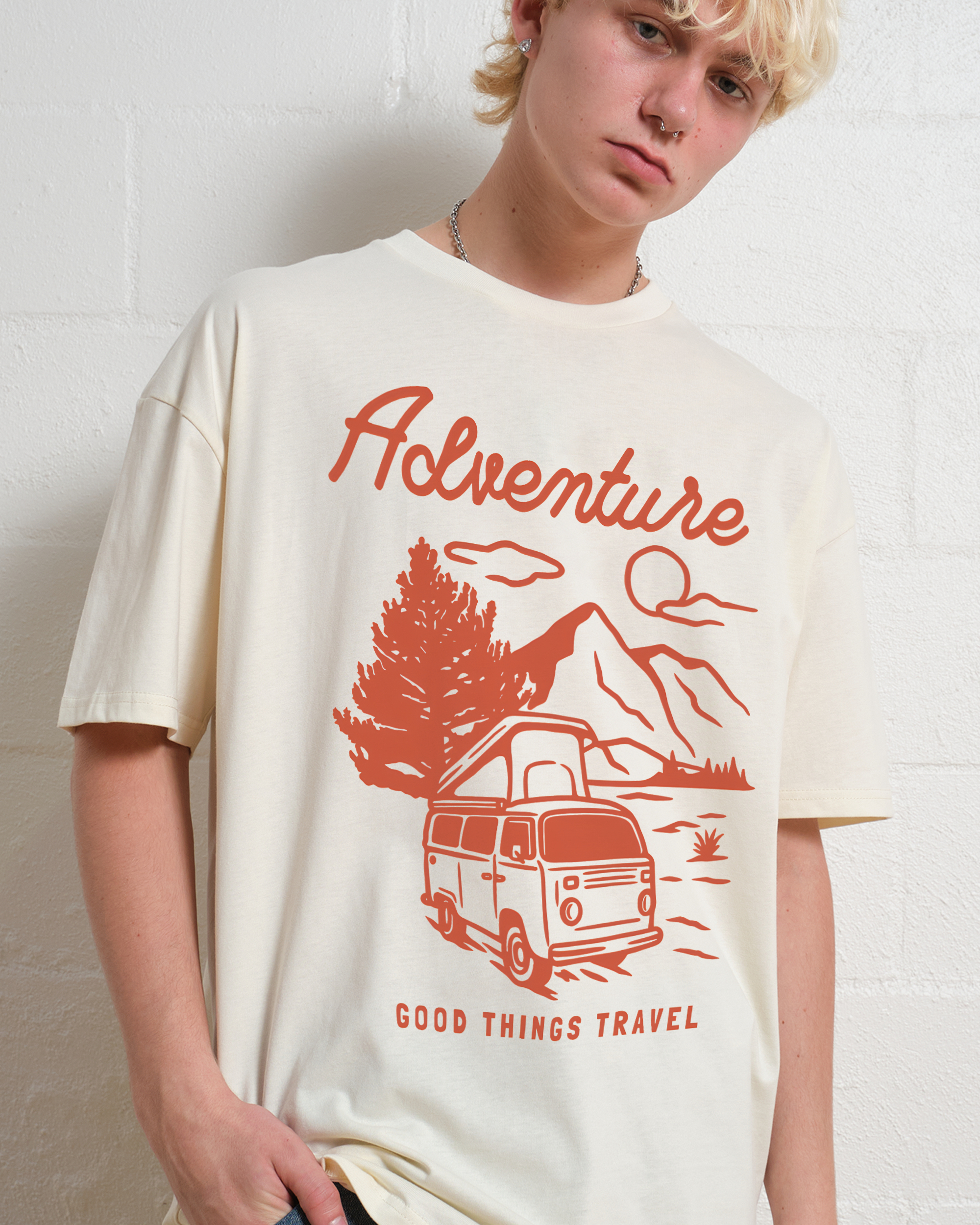Cotton T-Shirt | Forest Adventure Travel Casual Short Sleeve TEE | TIDESENCE
