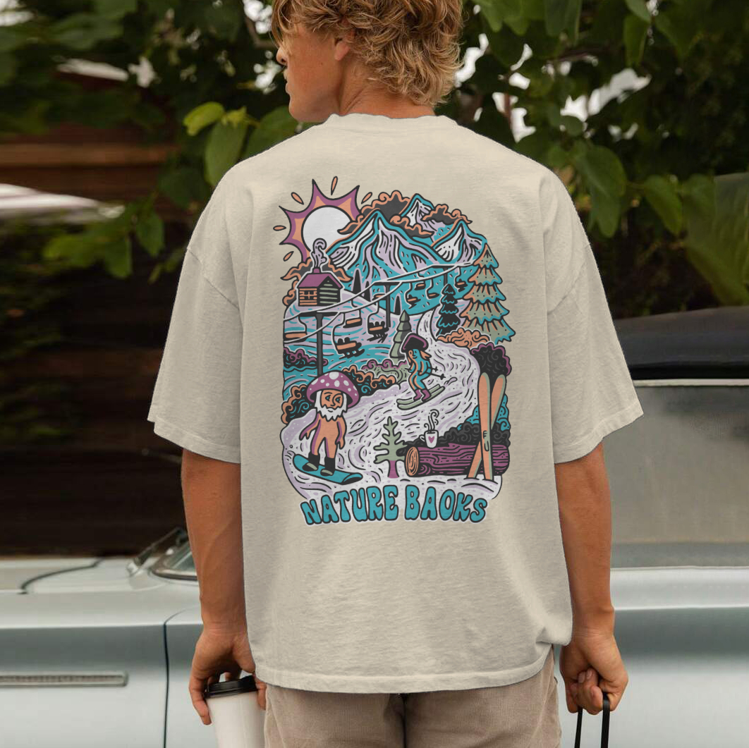 Cotton T-Shirt | Outdoor Forest Unisex Casual Short Sleeve | TIDESENCE