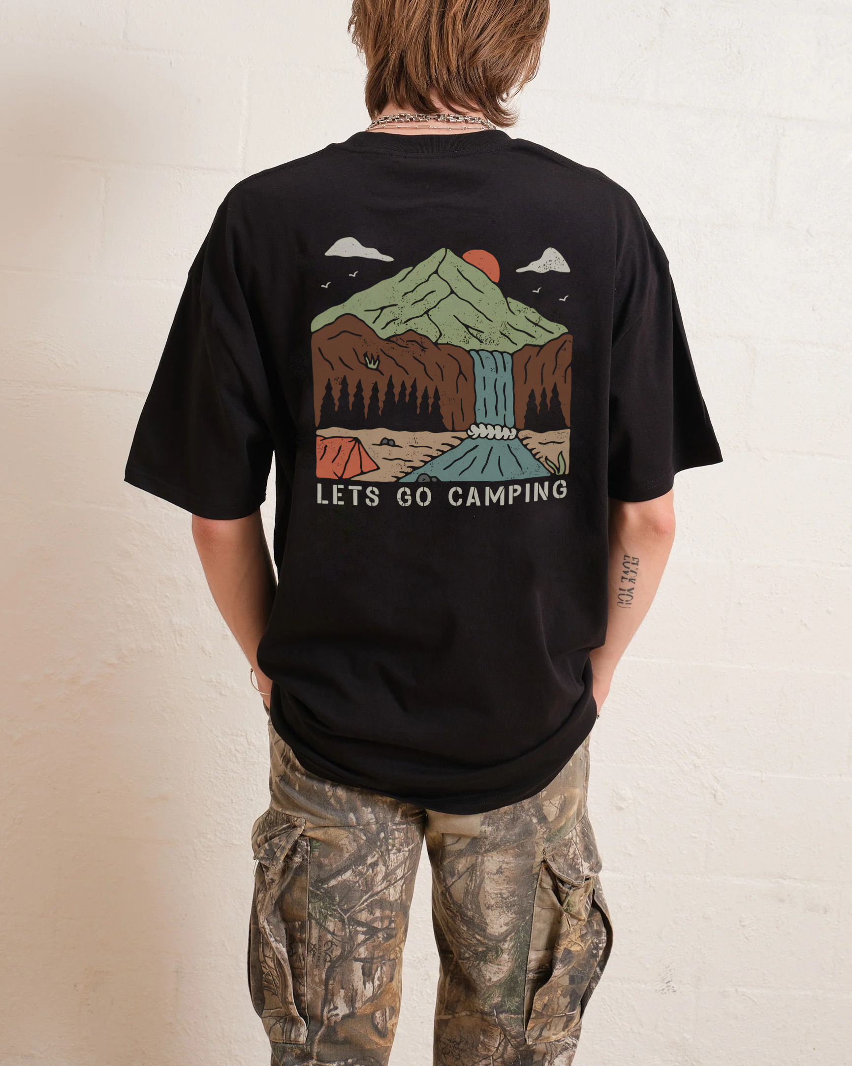 Cotton T-Shirt | Forest Camping Casual Short Sleeve TEE | TIDESENCE