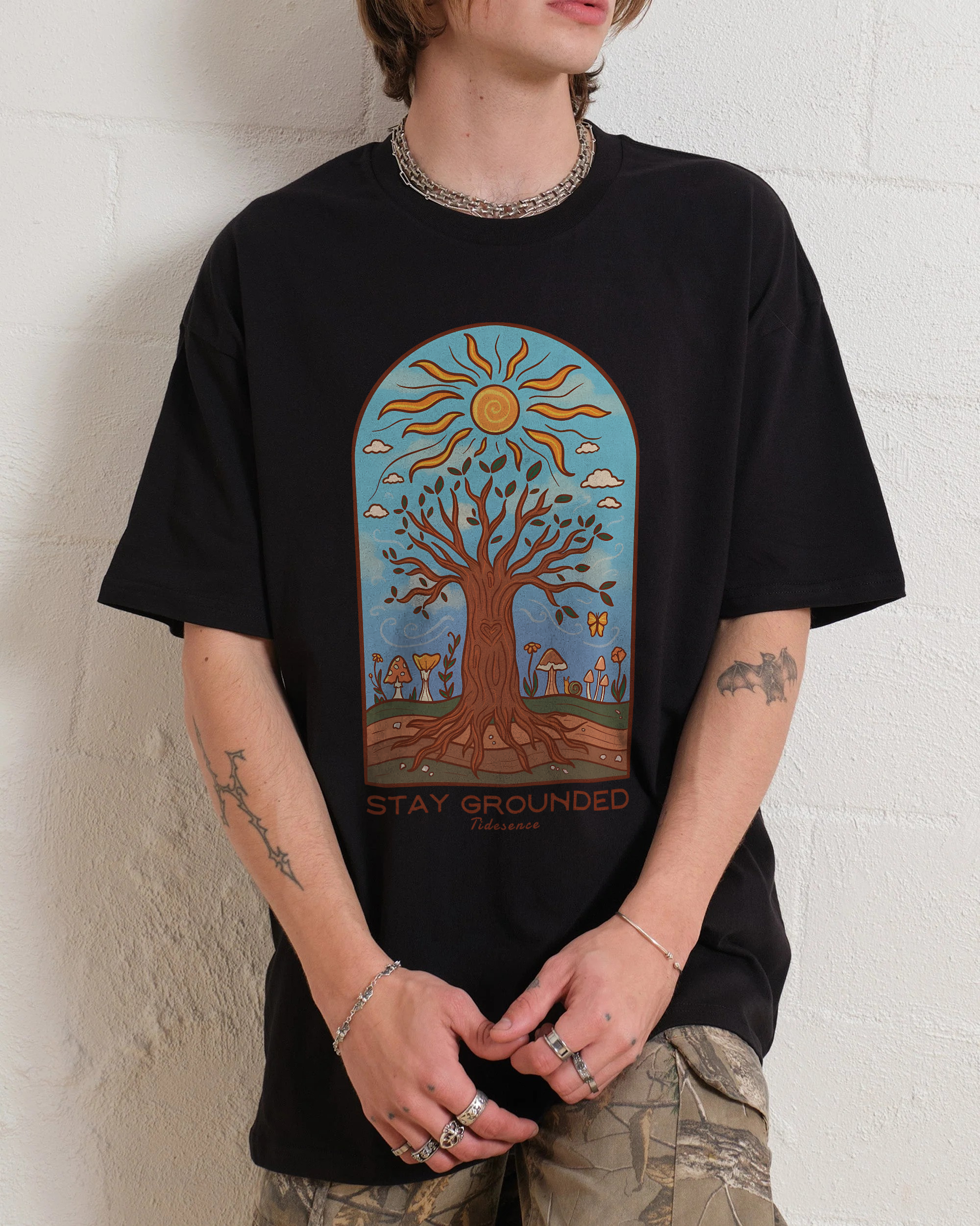 Cotton T-Shirt | Forest Casual Short Sleeve TEE | TIDESENCE