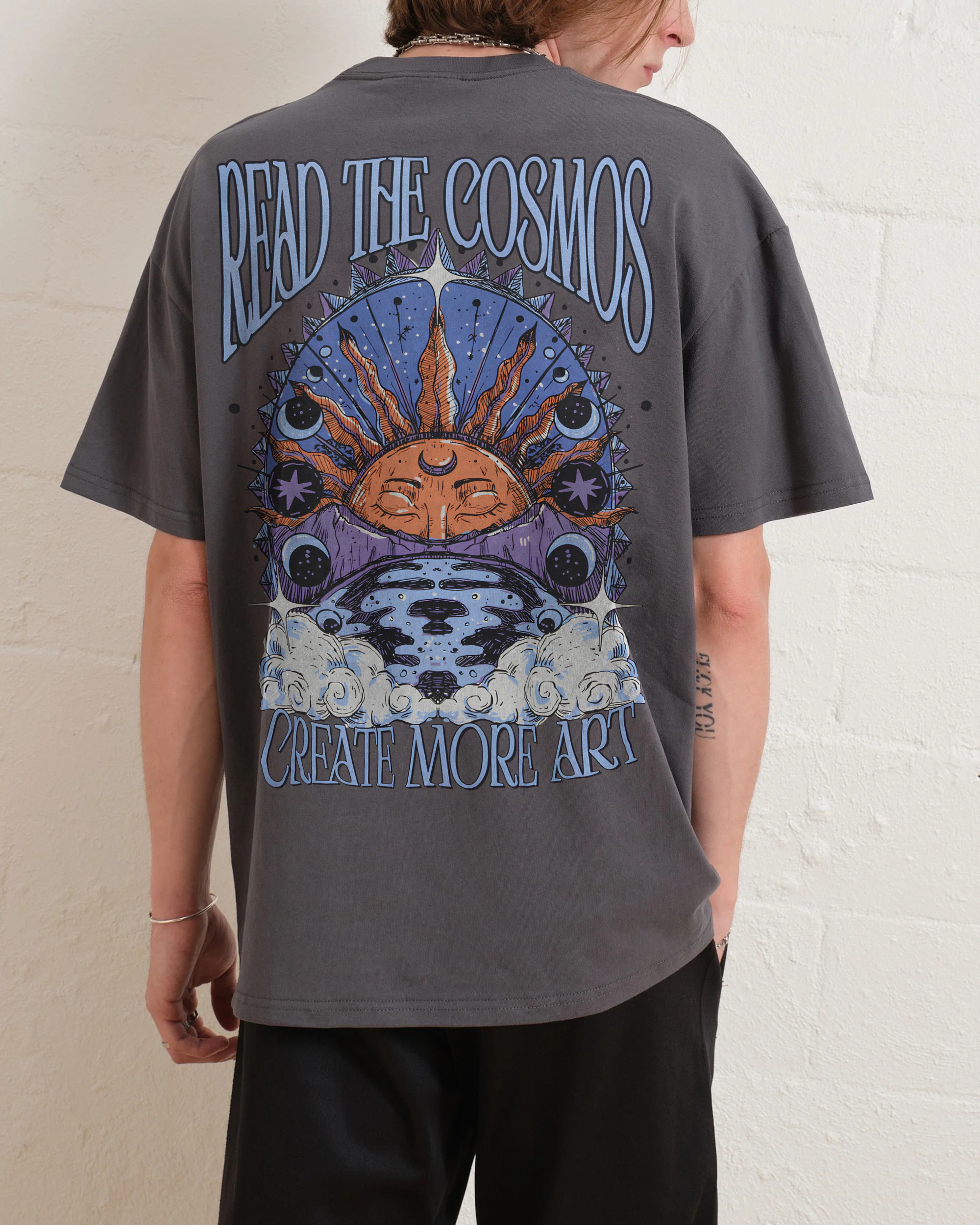 Cotton T-Shirt | Hippie Sun Read The Cosmos Short Sleeve TEE | TIDESENCE