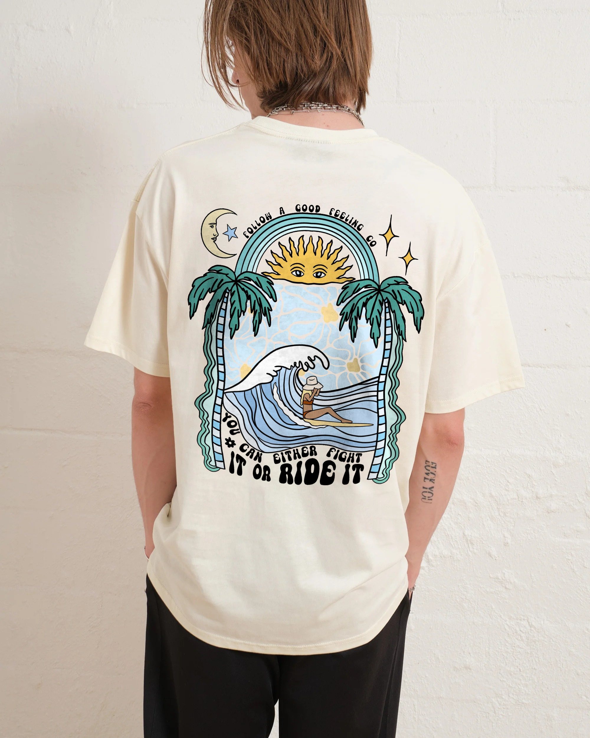 Cotton T-Shirt | Surf Beach Unisex Casual Short Sleeve | TIDESENCE