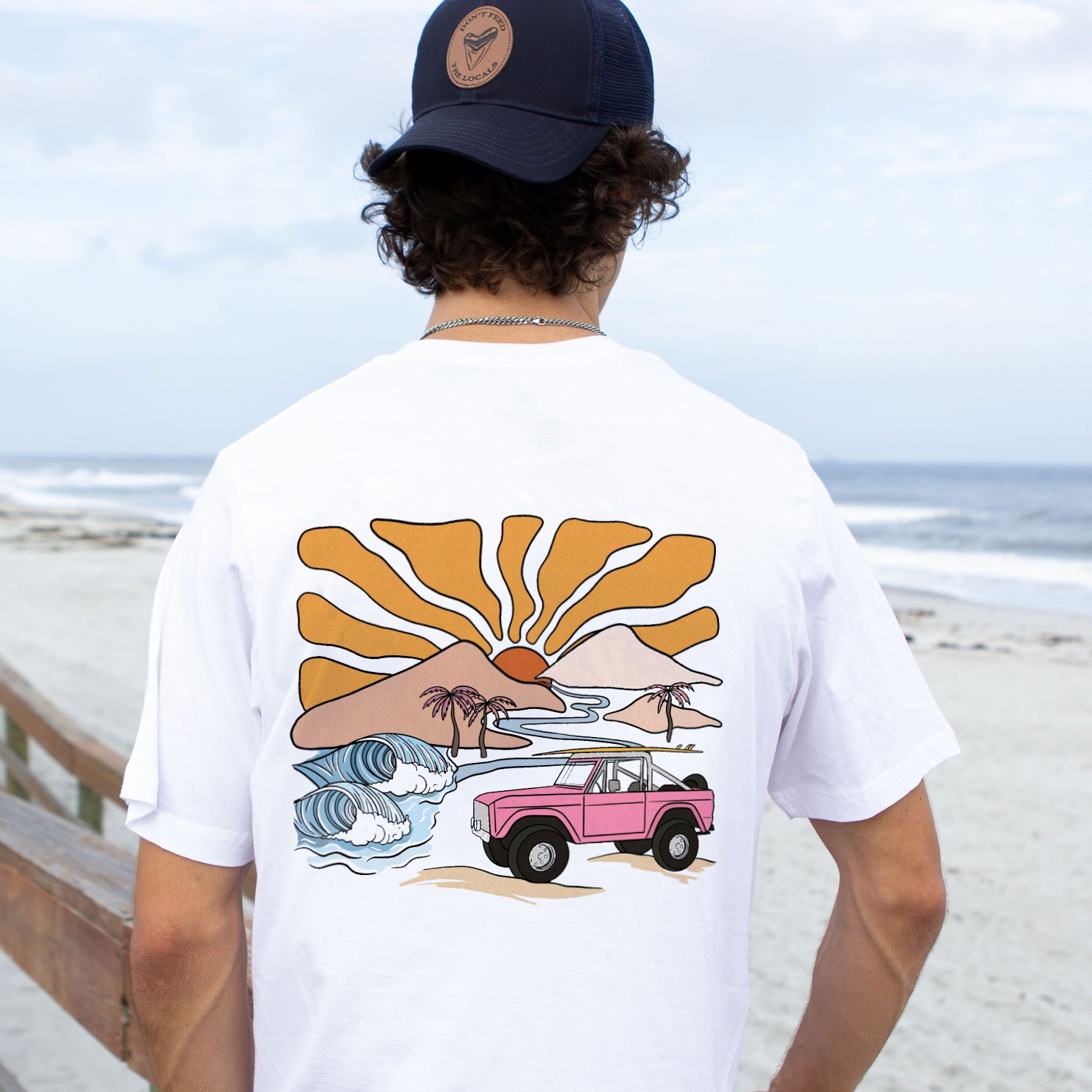 Cotton T-Shirt | Surf Beach Unisex Casual Short Sleeve | TIDESENCE