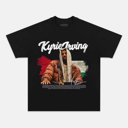 Unisex-Adult Ultra Cotton Washed T-Shirt Graphic  KYRIE IRVING VINTAGE TEE 